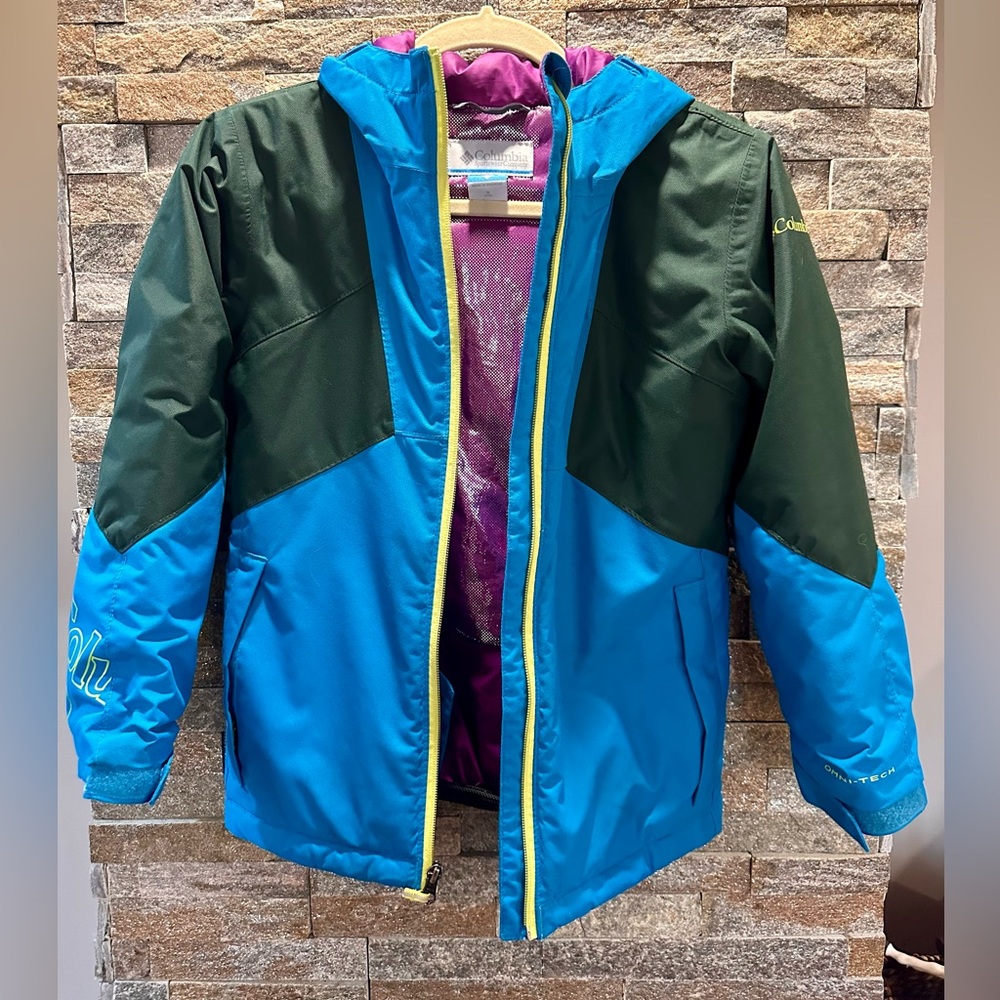 Girls' Columbia Youth Alpine Diva Jacket - Fjord Blue/Spruce sz 7/8